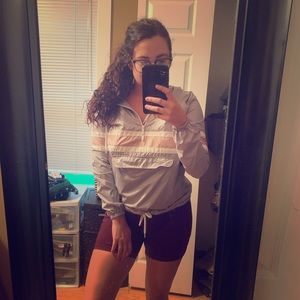 Pull over rain jacket